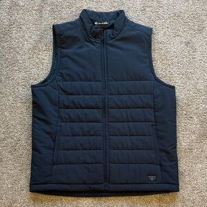 Men's Travis Mathew Black Quilted Vest Medium